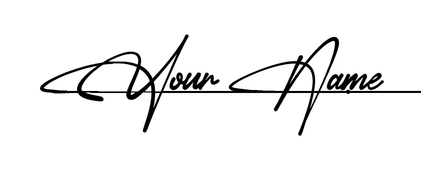 Your Name signature collage sheet style 12