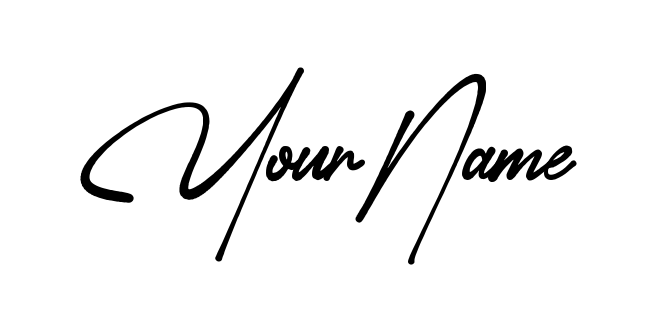 Your Name signature collage sheet style 13