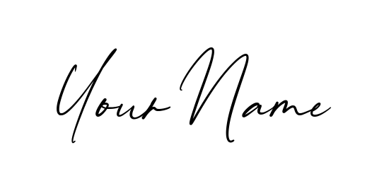 Your Name signature collage sheet style 14