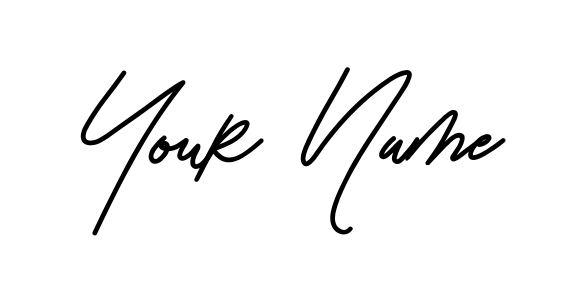 Your Name signature collage sheet style 18