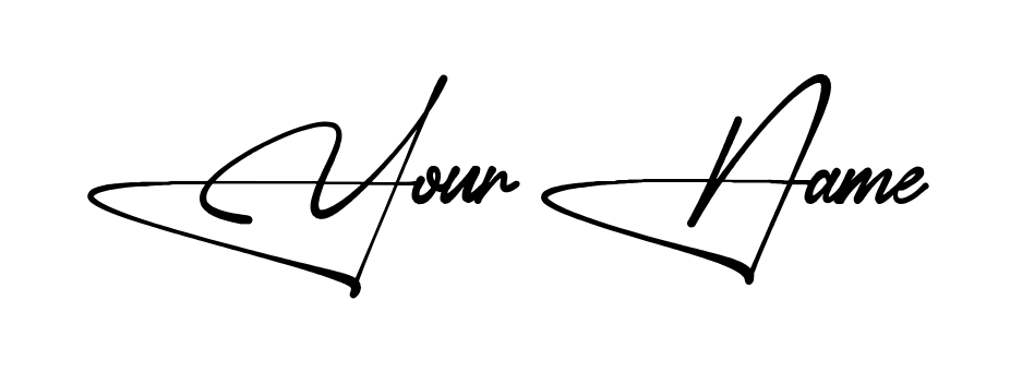 Your Name signature collage sheet style 2