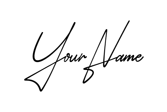 Your Name signature collage sheet style 6