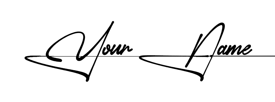 Your Name signature collage sheet style 7