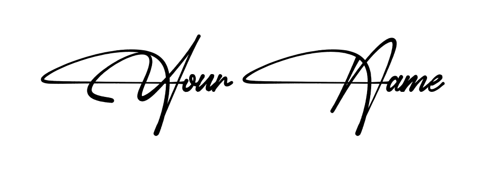 Your Name signature collage sheet style 9