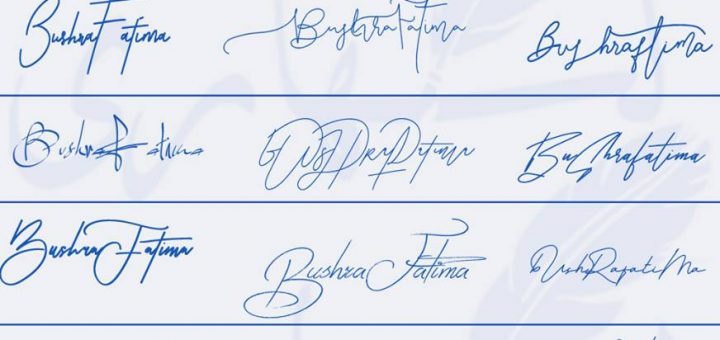 Signatures for Bushra Fatima