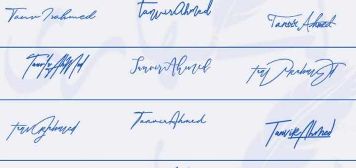 Signatures for Tanvir Ahmed