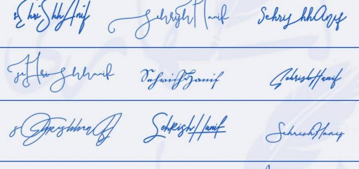 Signatures for Sehrish Hanif