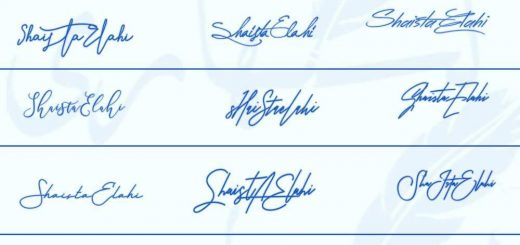 Signatures for Shaista Elahi