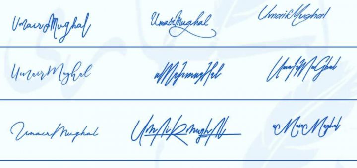 Signatures for Umair Mughal