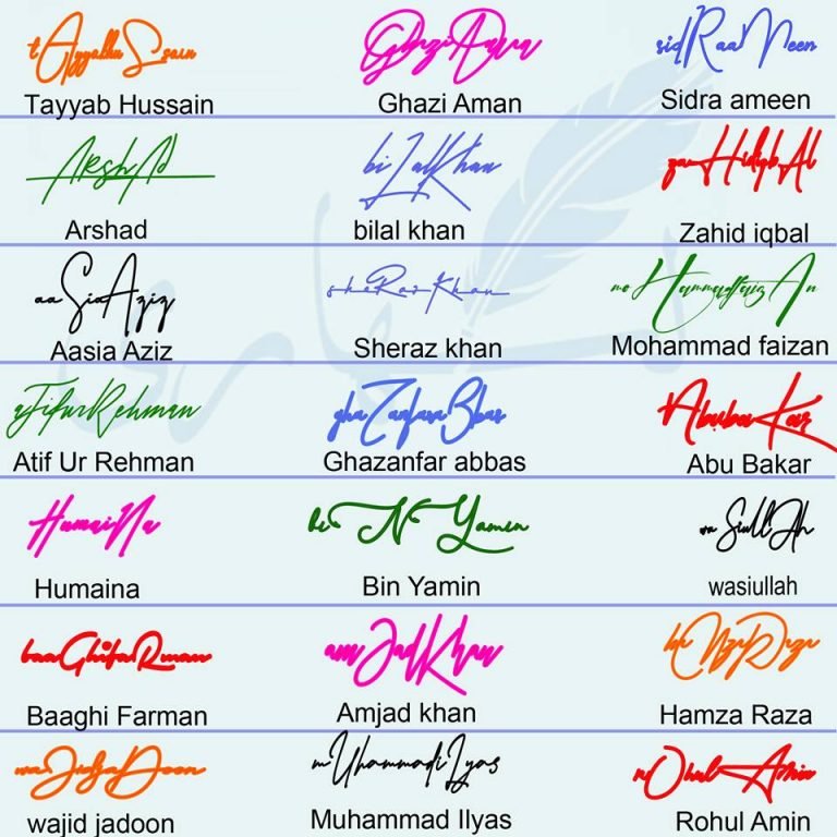 mix name signature