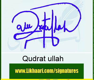 Qudrat-ullah-Signature-Styles