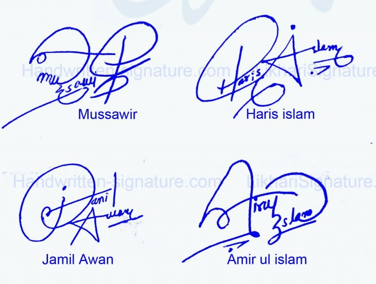 4 Best Handwritten Signature Collection