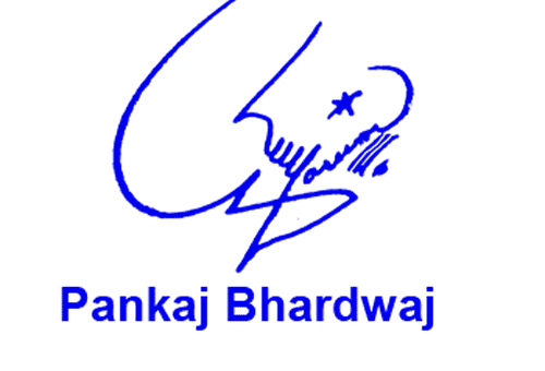 Pankaj Bhardwaj Online Signature Style