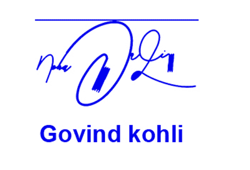 Govind Kohli Online Signature Style