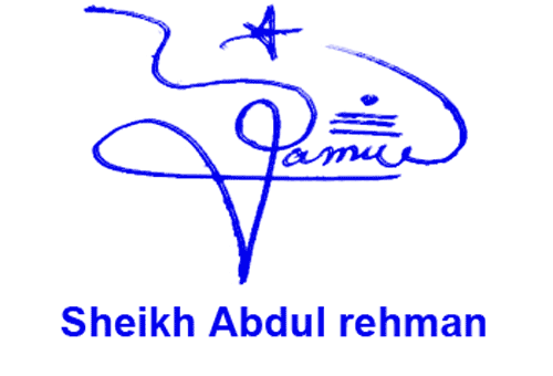 Sheikh Abdul Rehman Online Signature Style